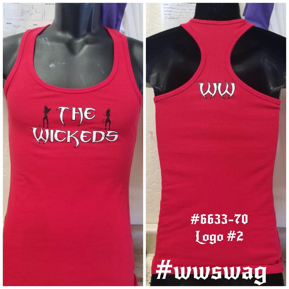 Tank Top Racerback Style - Red - Picture 3 of 5